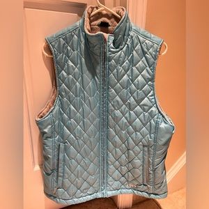 Women’s blue fleece-lined vest